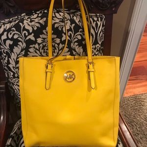 MK sunshine yellow tote